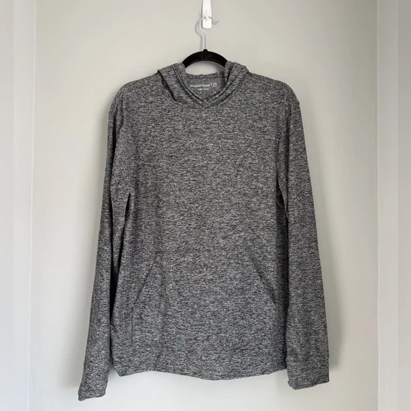 Men’s Outdoor Voices Cloudknit Gray Pullover Hoodie Heathered Medium