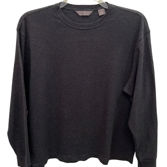 DANIEL CREMIEUX Signature Pima Cotton Interlock T Shirt Long Sleeve Men M Stripe