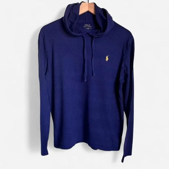 Classic Polo Ralph Lauren long-sleeve hooded t-shirt- Size M