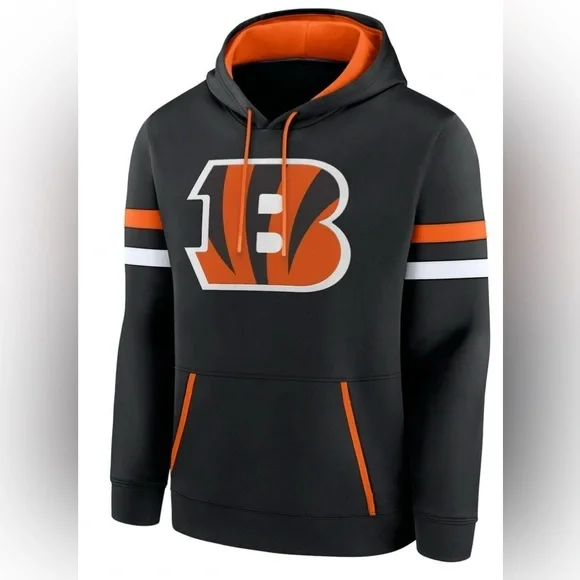 NEW NFL Men's Cincinnati Bengals Hooded Sweatshirt Size XL