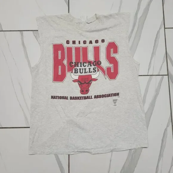 Nba Men's Grey and White Vest