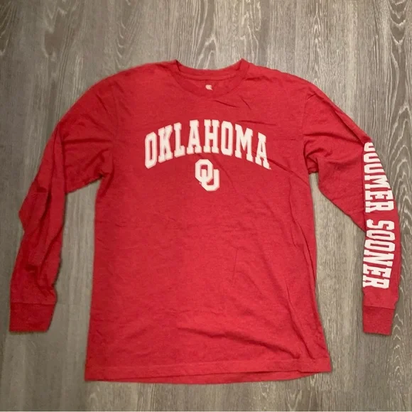 Oklahoma Sooners OU Colosseum Long Sleeve Shirt Men's Size Large