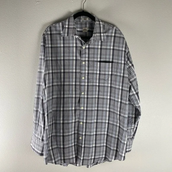 PETER MILLAR plaid button down shirt XL