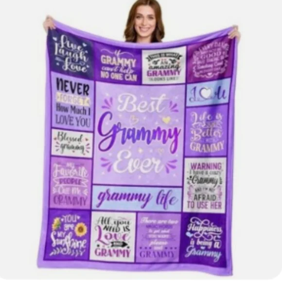 Purple 'Best Grammy Ever' Blanket