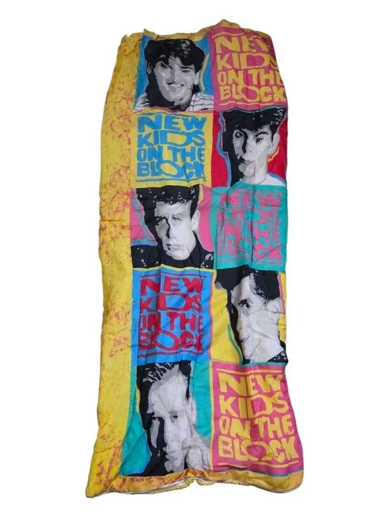 New Kids on the Block vintage 1990 teen sleeping bag VGUC