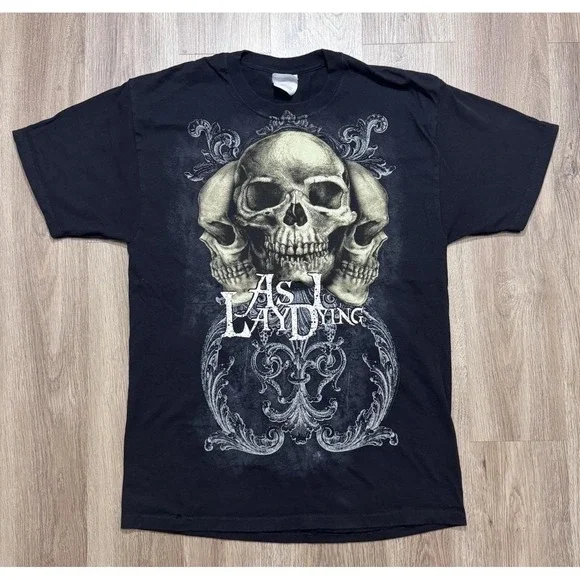 Vintage Y2K As I Lay Dying Musical Band T Shirt Size L