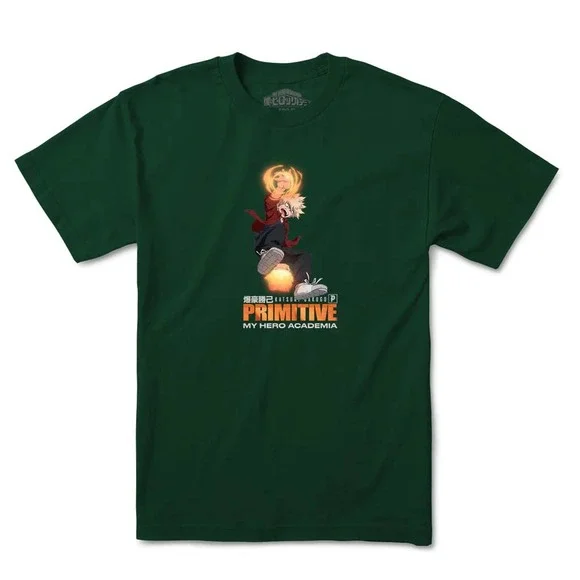 Primitive Skateboarding Men's X My Hero Academia Explosive Speed Tee T-Shirt
