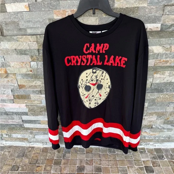 Jason Friday the 13 Camp Crystal Lake Long Sleeve Shirt