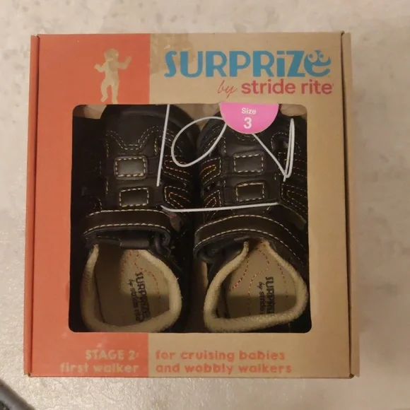 New!Surprise by stride rite baby boy shoes sz3