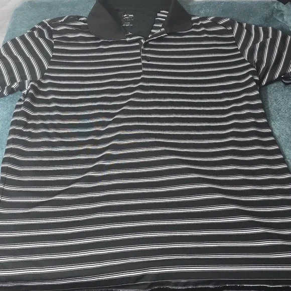 Addiads Golf Black And White Polo Shirt