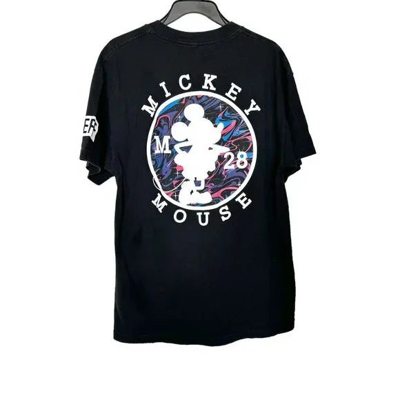 Neff Mens T-Shirt Size Large Graphic Logo Mickey Mouse Street Wear Disneyland
