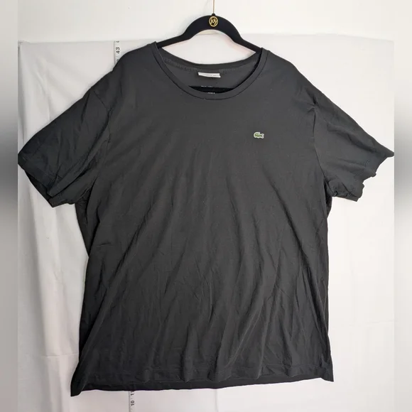 Lacoste Men's Black Pima Cotton Short Sleeve T-Shirt Size US 2XLB/FR9R