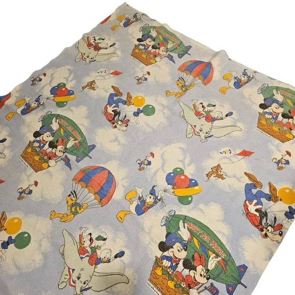 Vtg Walt Disney Company Mickey & Minnie - Goofy  - Dumbo Blanket Chatham U.S.A