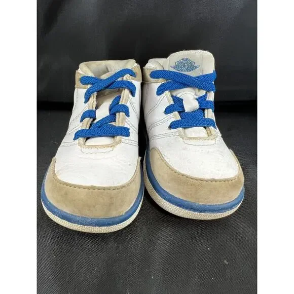 Vintage‎ Baby Air Jordan Force 1 Shoes 5c white blue