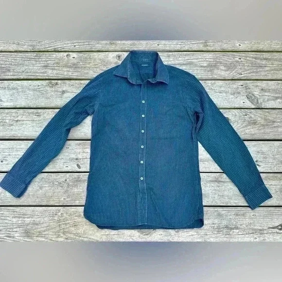 Burberry London Striped Long Sleeve Button Down