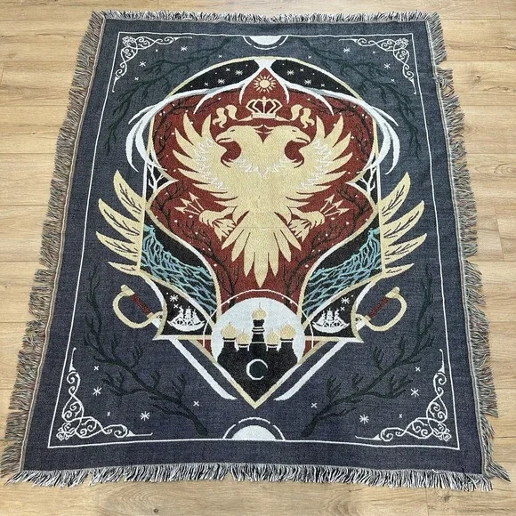 King Of Scars Tapestry Throw‎ Blanket 60x51 Rule Of Wolves Cozy Decor