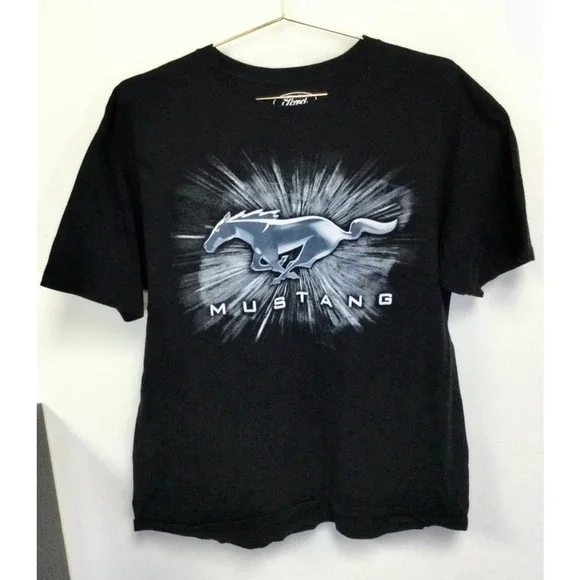 Vintage Men's‎ Ford Mustang T-Shirt Black XL