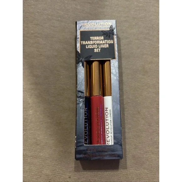 Revolution Terror Transformation Liquid Liner 3 Piece Set, New &‎ Sealed!
