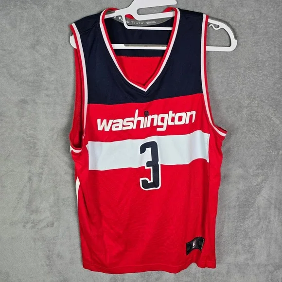 Fanatics Washington Wizards Bradley Beal 3 Basketball Jersey Red Mens Medium