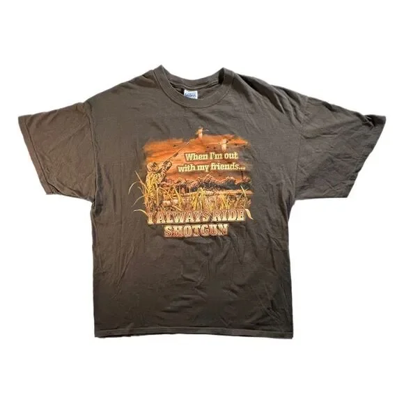 Y2K Ride Shotgun Hunting Tee