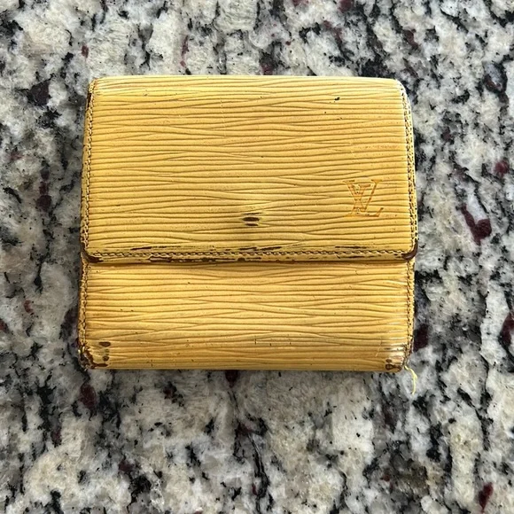 Louis Vuitton Yellow Epi Snap Wallet