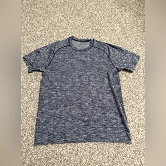 Lululemon Metal Vent Tech Surge Short Sleeve Deep Navy / White