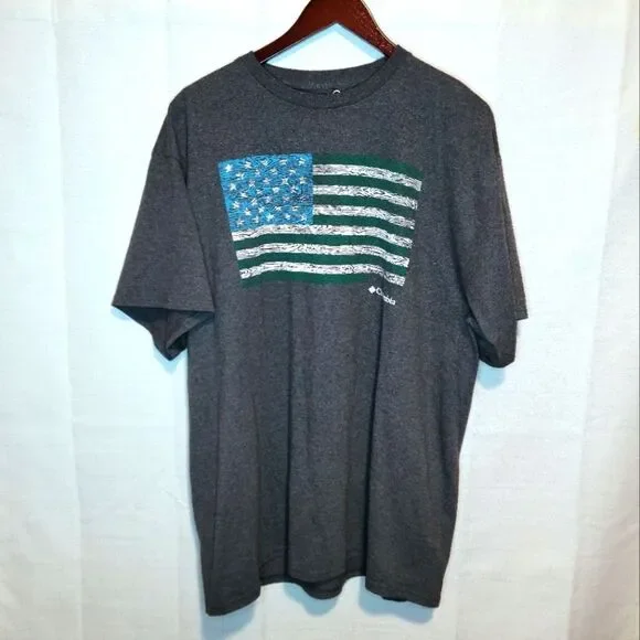 Columbia American Flag Tee Size XL