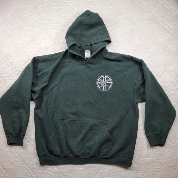 Gildan Heavy dark green Dark Horse hoodie size XL