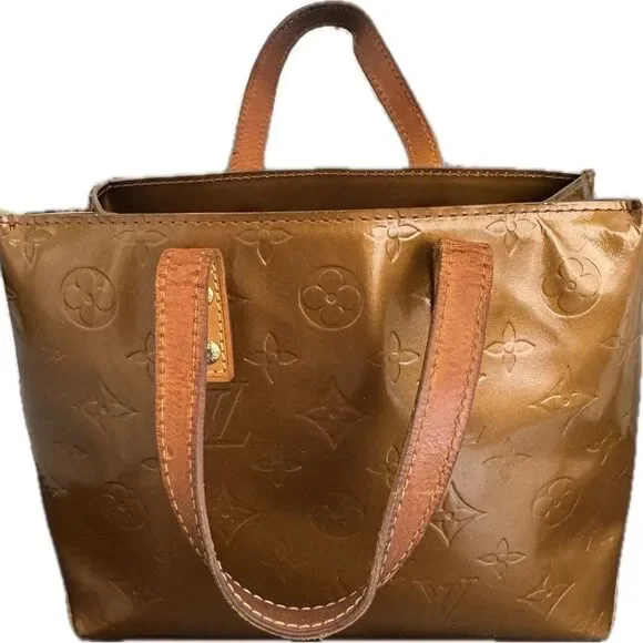 Louis Vuitton Bronze Vernis Reade Mini Tote Bag