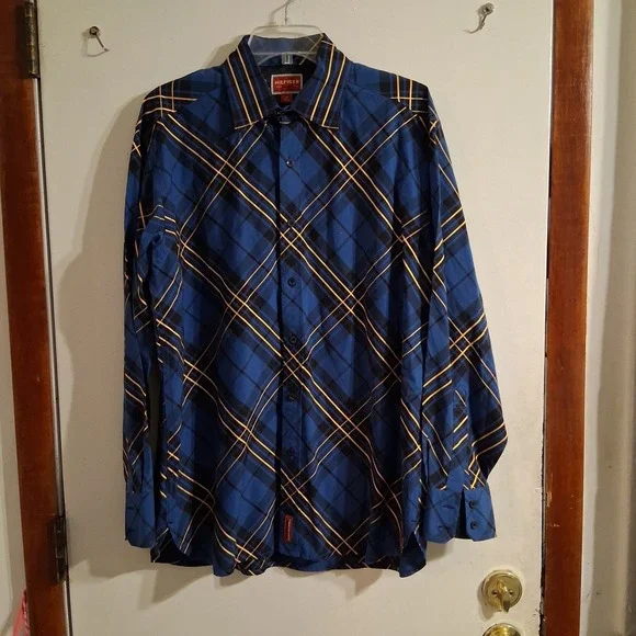 Vtg Y2K  TOMMY HILFIGER  Red Label M Blue Gold Ben Descendants‎ Disney Bound EUC