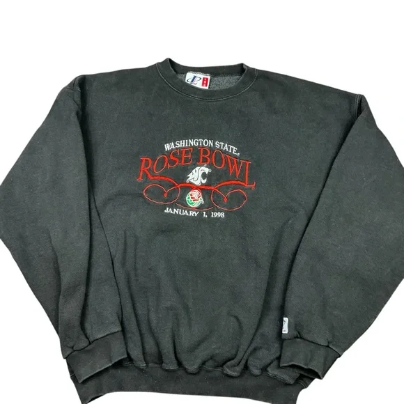Vintage Washington State Cougars 1998 Rose Bowl Crewneck logo athletic. SZ Large