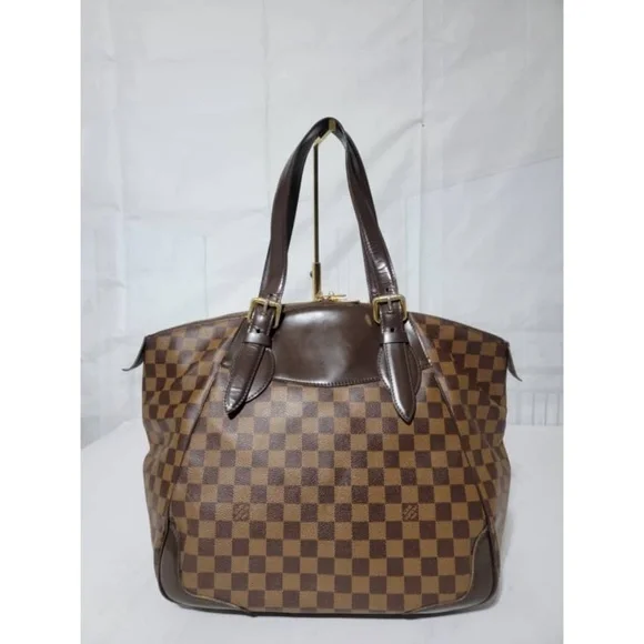 Authentic Louis Vuitton Damier Ebene Verona GM Bag Brown