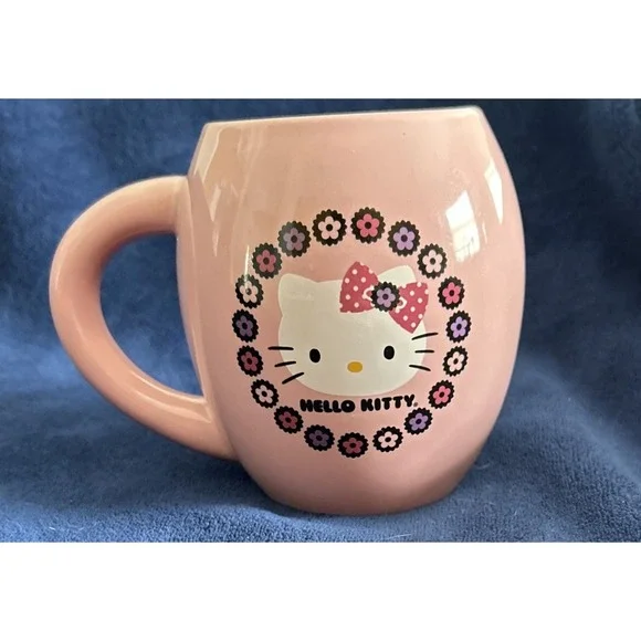 Hello Kitty Pink Bow Coffee Mug Sanrio 20 Oz.‎ BowExcellent Condition