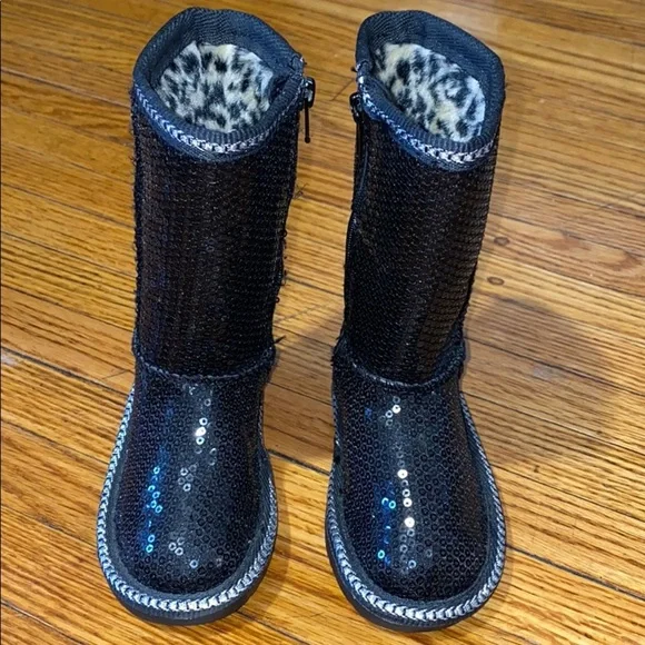 Skechers Sequin Boots Girls Size 5