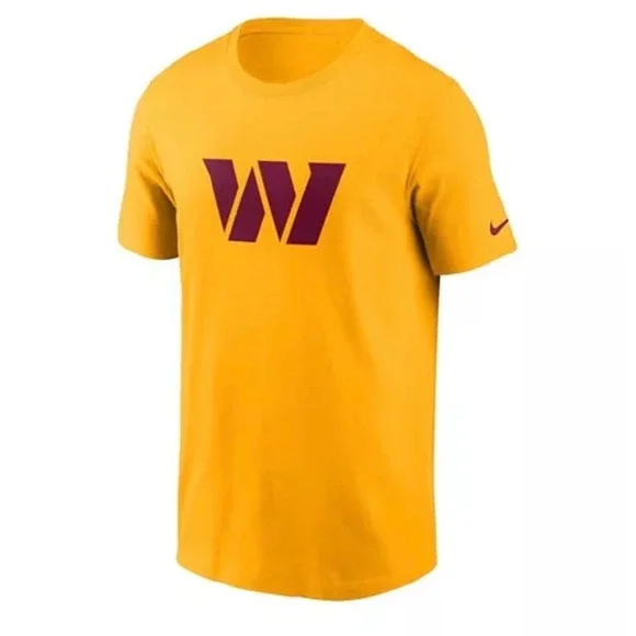Nike Washington Commanders W Logo T-Shirt Men's XXL Gold NFL NWT