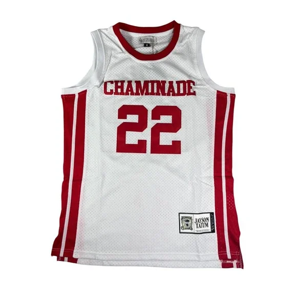 Authentic Classics Jayson Tatum Chaminade High School Basketball Jersey White M