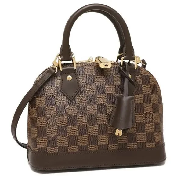 Louis Vuitton Alma BB Damier Ebene Mini Shoulder Bag Brown