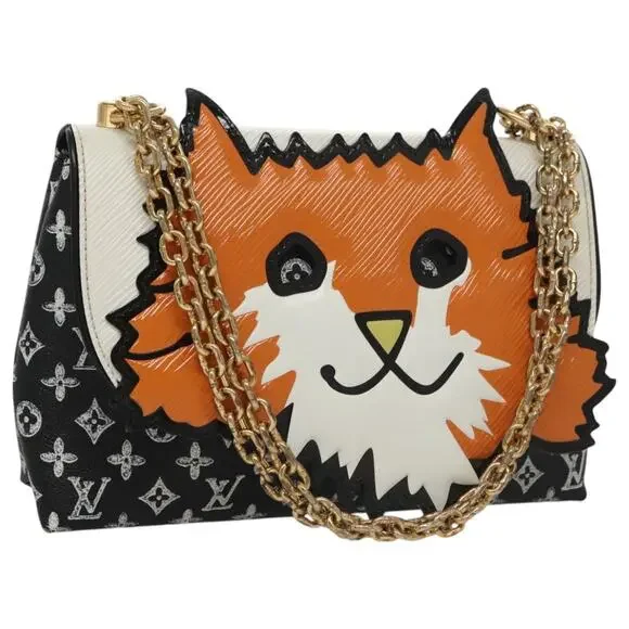 LOUIS VUITTON Catgram Cat Pochette Shoulder Bag Black M52935