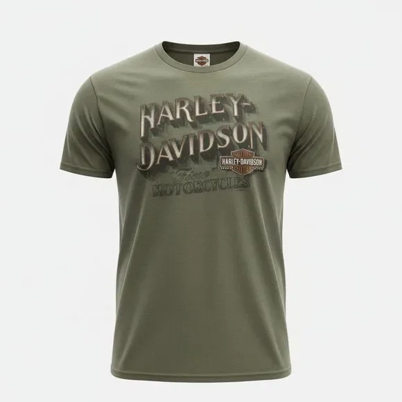 Harley Davidson M&S Chambersburg PA T Shirt 2XL Civil War Burning 1864 Dealer...