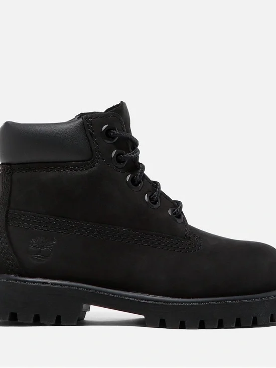 Timberland Kids Black Lace-Up Rugged Ankle Boot