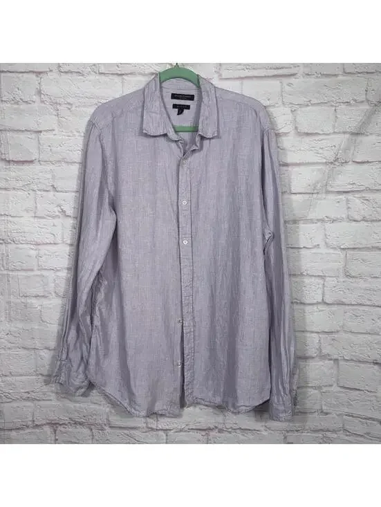 Banana Republic Men's Slim Fit Linen Shirt - Size XL