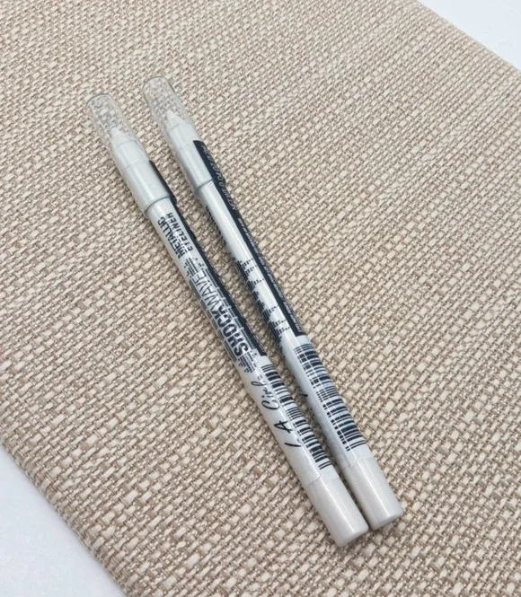 Lot of 2 L.A. Girl Shockwave Snowflake Metallic Eyeliner Pencil 0.04oz