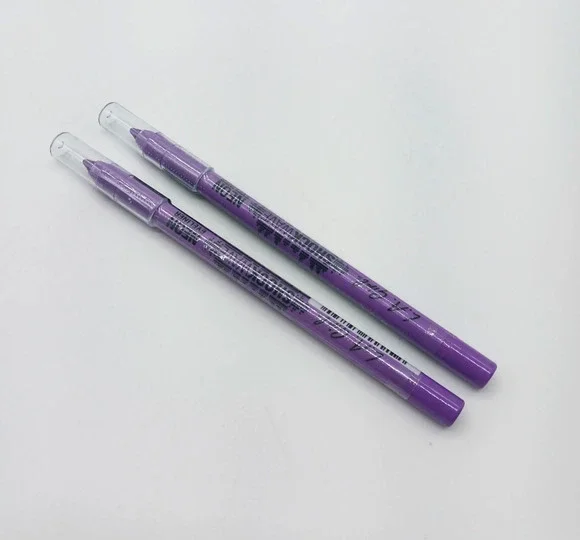 Lot of 2 L.A. Girl Shockwave Vivid Neon Eyeliner Pencil 0.04oz Purple