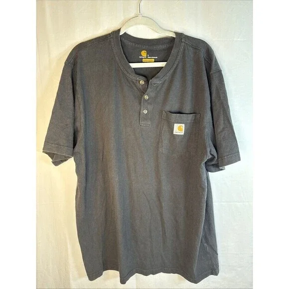 Men’s Carhartt Black Short Sleeve T Shirt Size Large Preowned