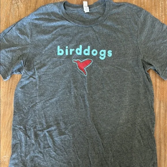 Birddogs Graphic T-Shirt Mens Large Gray Short Sleeve Bella Canvas Tee Humor‎