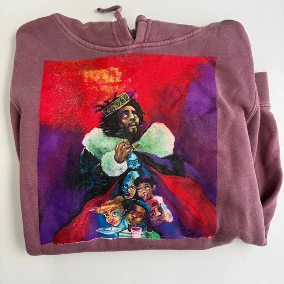 J Cole Dreamville Graphic Hoodie - Small