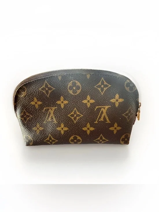 Louis Vuitton Cosmetic Pouch Brown Canvas