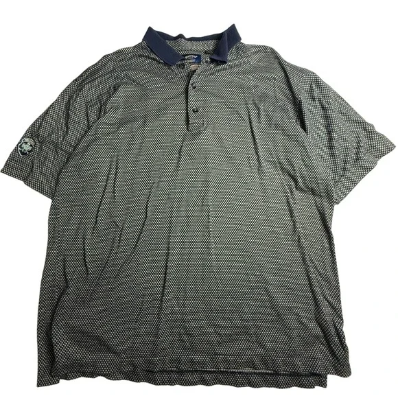 VTG Belleair Country Club Callaway Golf Two-Ply Sz L Blue Mercerized Cotton Polo