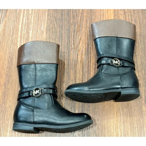 Michael Kors Boots Black‎ Brown Girls Size 9
