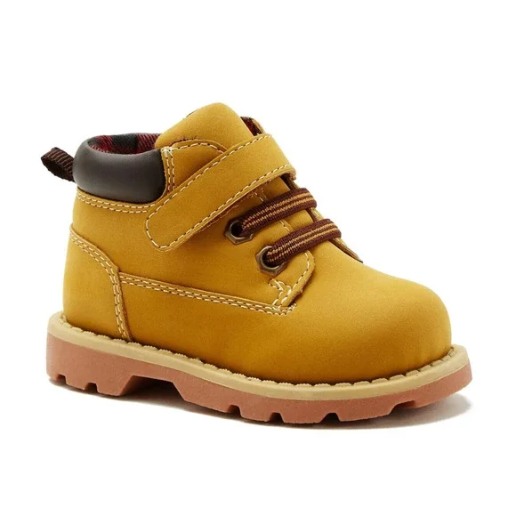 Garanimals Little Boys Toddler Hiking Work Boot Strap Tan‎ Wheat SIze 5